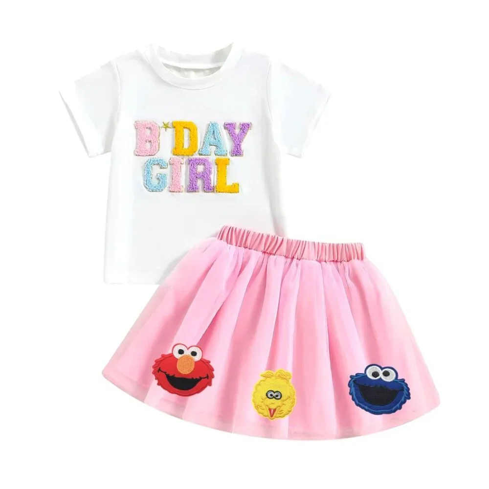 Elmo Dress First Birthday Sesame Street clothes Cookie Monster outfit Birthday